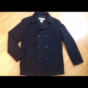 Men’s Columbia charcoal gray peacoat
